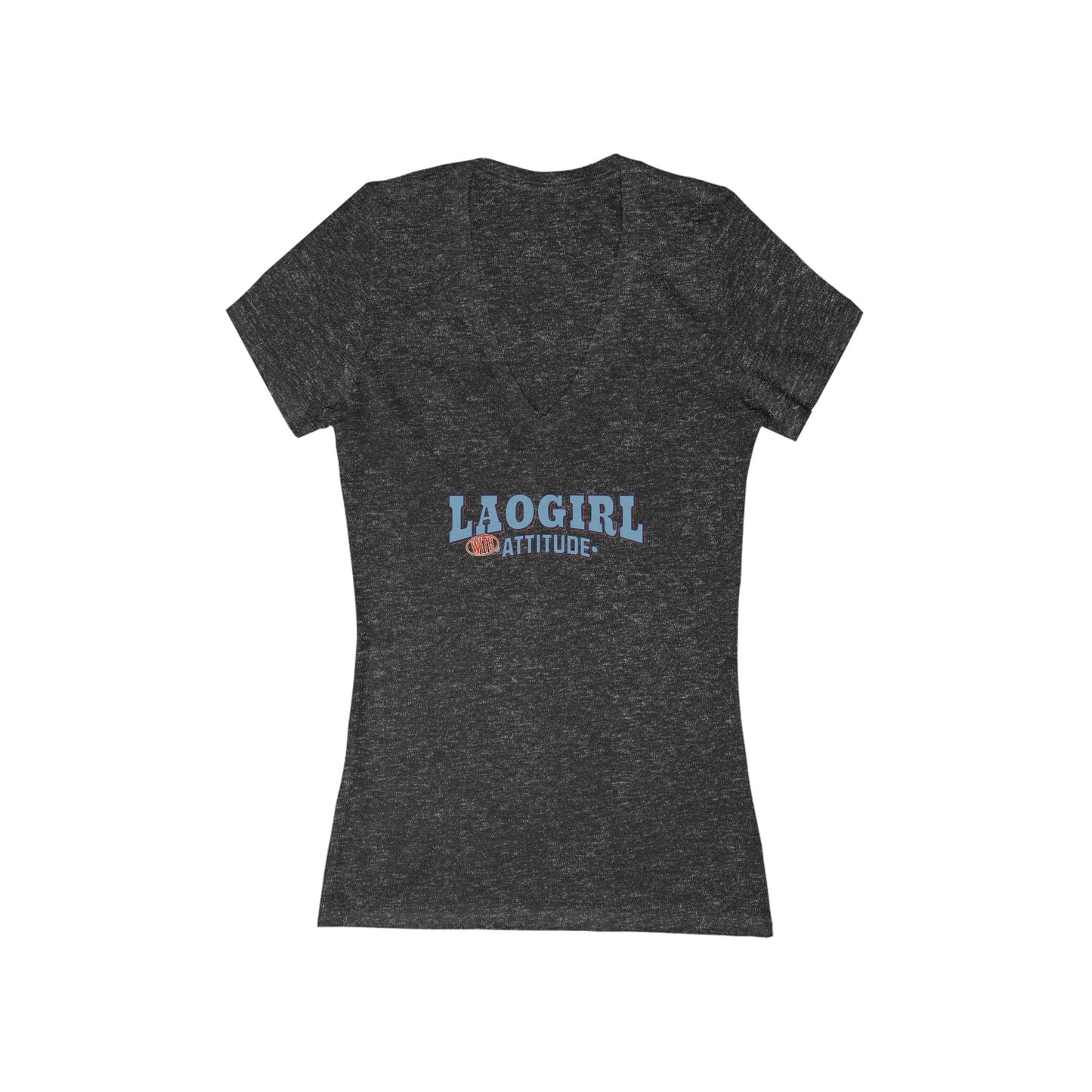 Chic Attitude V-Neck Tee, Stylish Women's T-Shirt, Casual Wear, Trendy Gift, Summer Fashion, Everyday Comfort