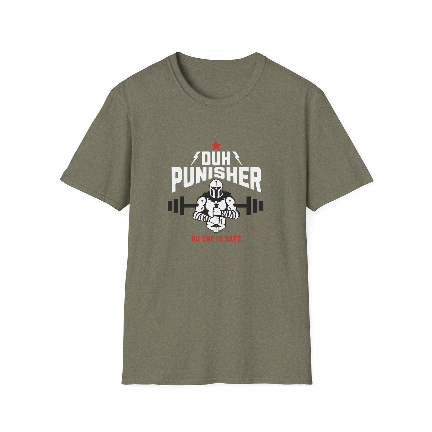 Duh Punisher T-Shirt, Unisex Tee Shirt, Lightweight Cotton Top, Classic Fit Shirt