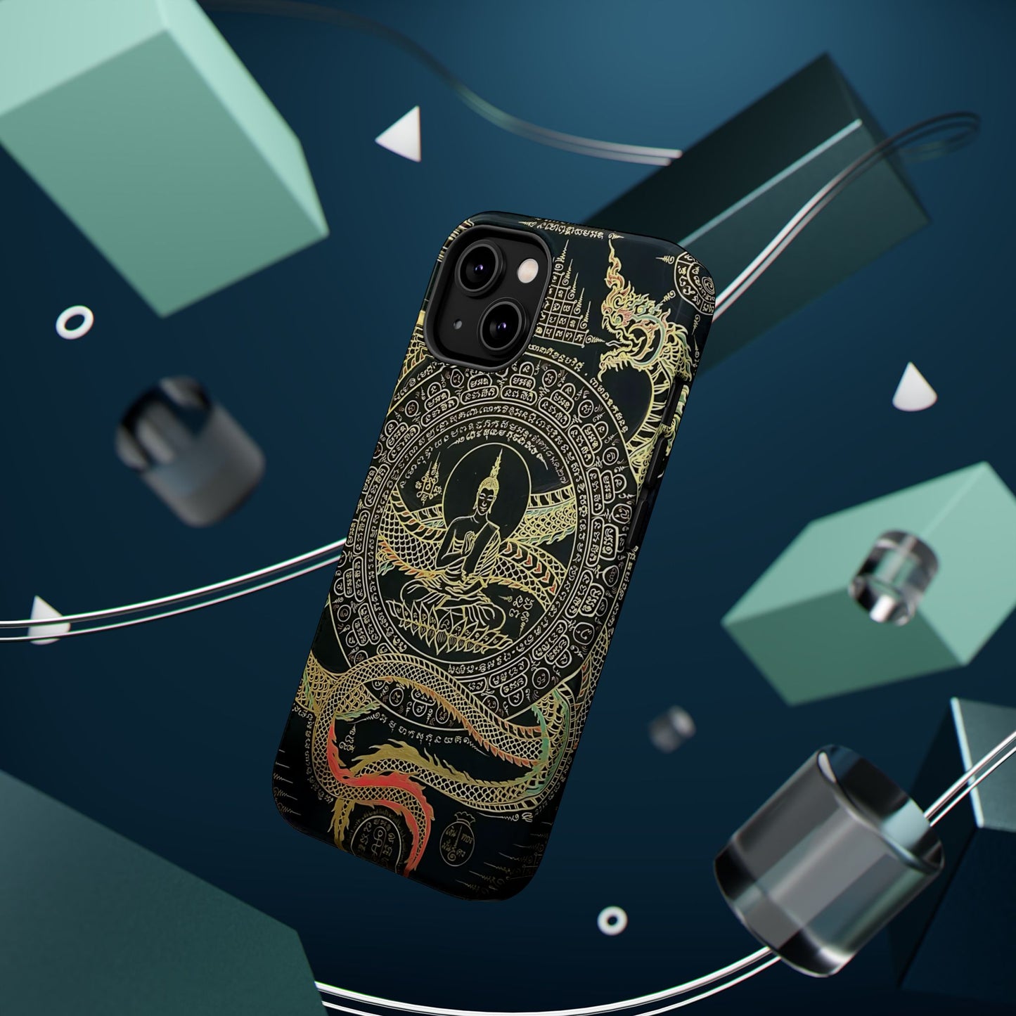 iPhone Case - Sak Yant Design - Magnetic Impact-Resistant