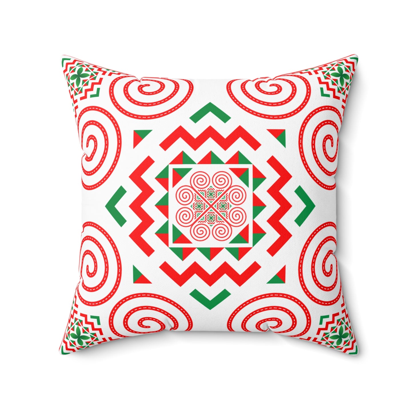 Hmong Design Spun Polyester Square Pillow