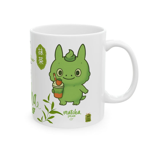Matcha Lover's Ceramic Mug | Cute Tea Mug, Gift for Tea Lovers, Matcha Latte Cup, Green Tea Enthusiast, Kitchen Decor