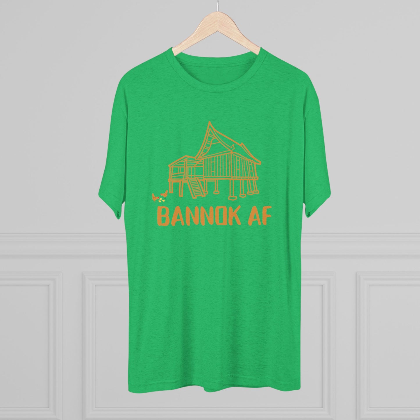 Unisex Tri-Blend Crew Tee "Bannok AF"