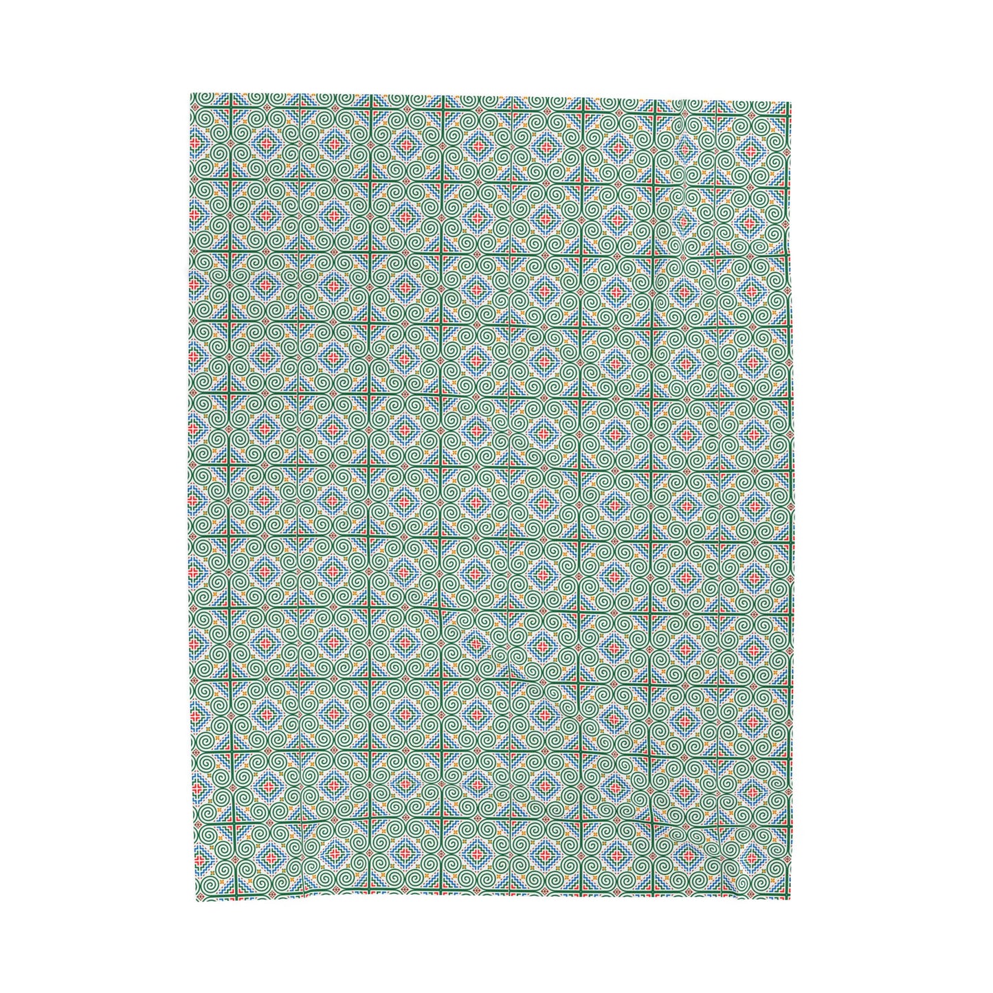 Hmong Pattern Plush Blanket - Cozy Home Decor, Ethnic Throw, Soft Bedding, Decorative Tapestry, Winter Blanket