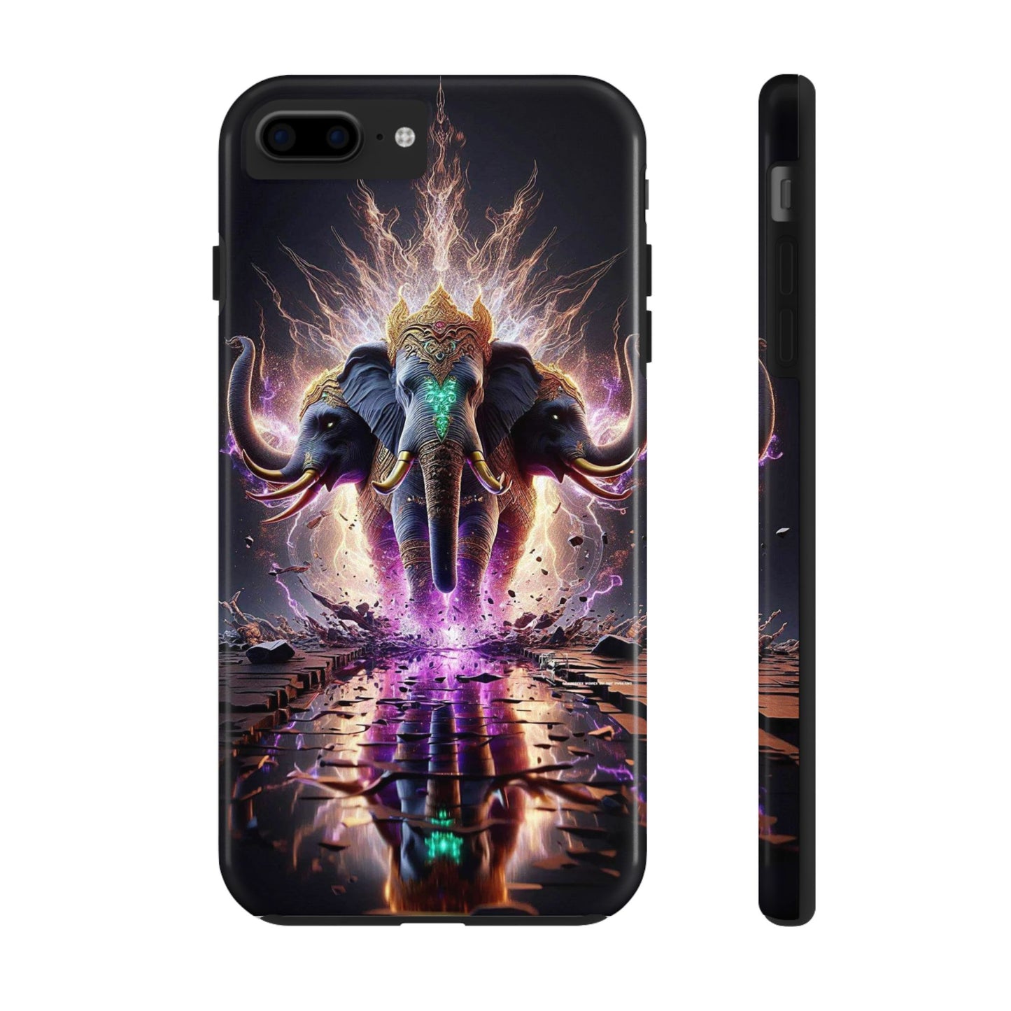 3 Headed Elephant Tough Phone Cases