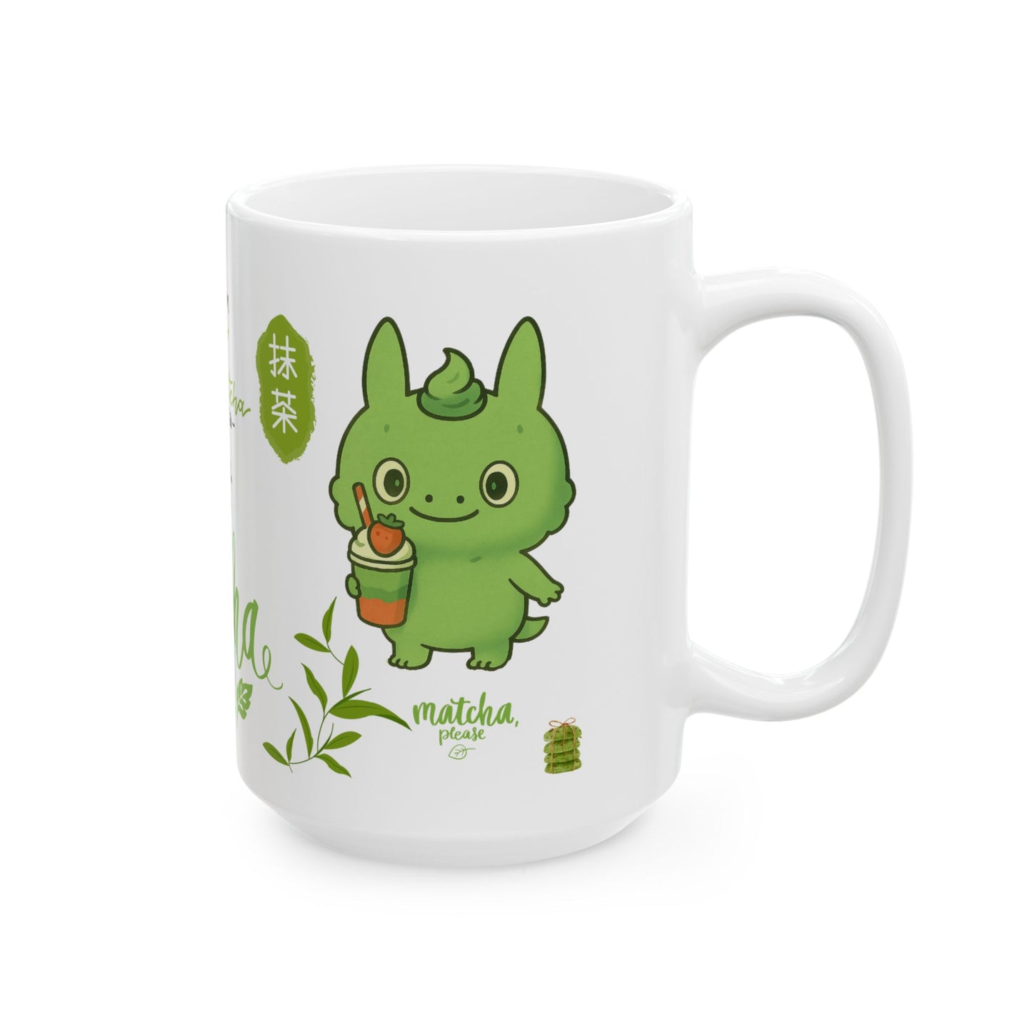 Matcha Lover's Ceramic Mug | Cute Tea Mug, Gift for Tea Lovers, Matcha Latte Cup, Green Tea Enthusiast, Kitchen Decor
