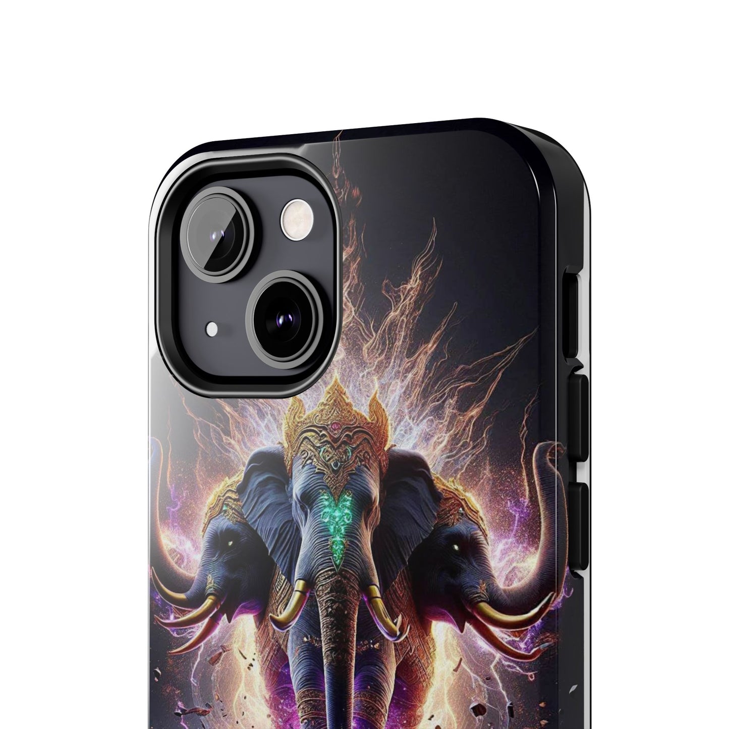 3 Headed Elephant Tough Phone Cases