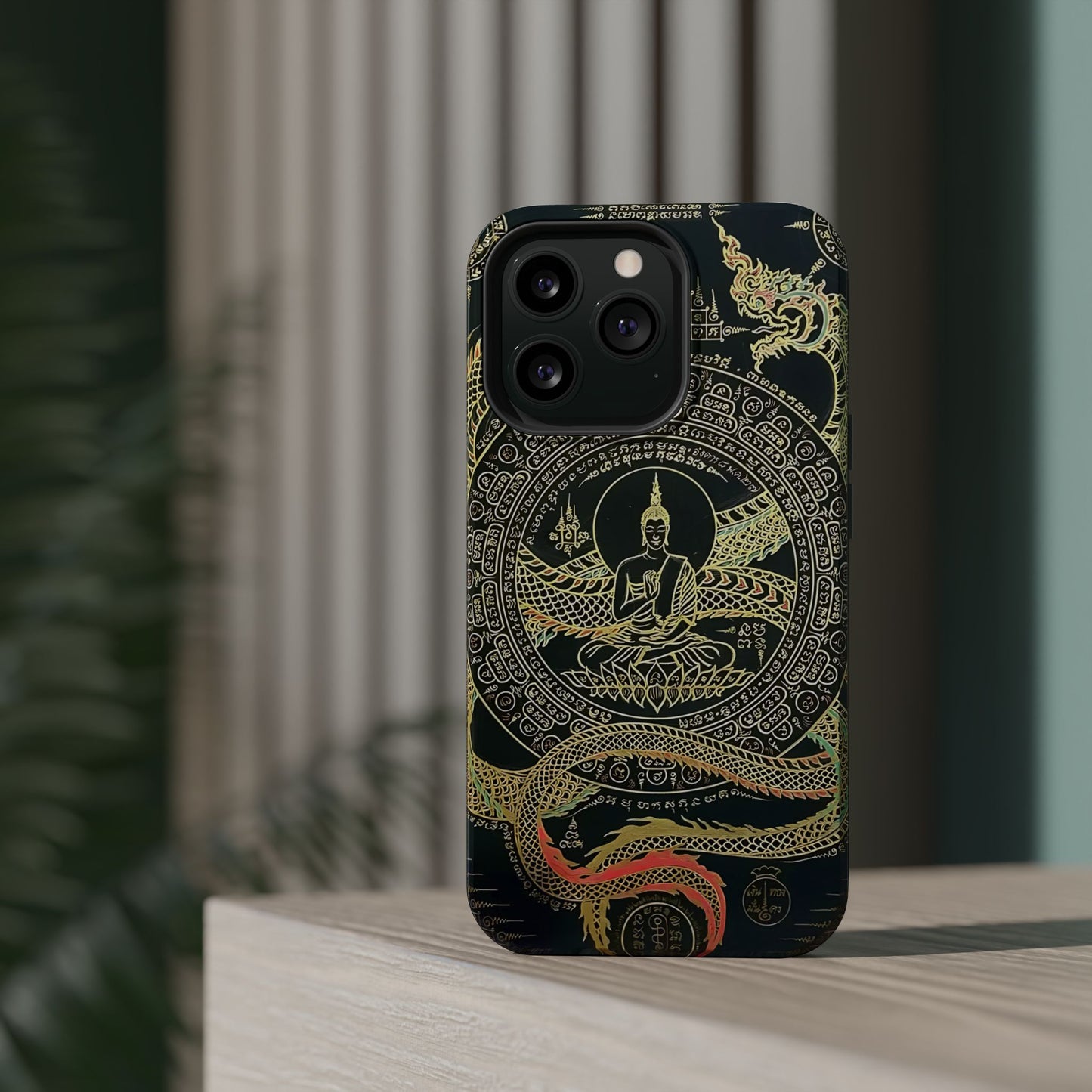iPhone Case - Sak Yant Design - Magnetic Impact-Resistant