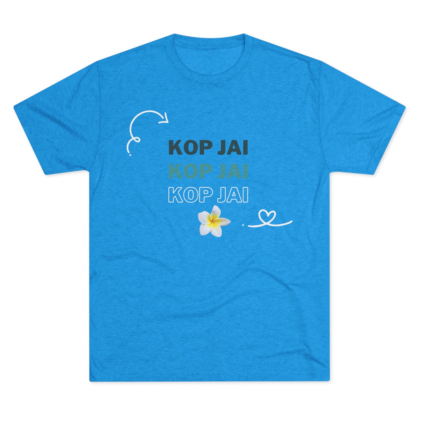 Unisex Tri-Blend Crew Tee "Kop Jai"