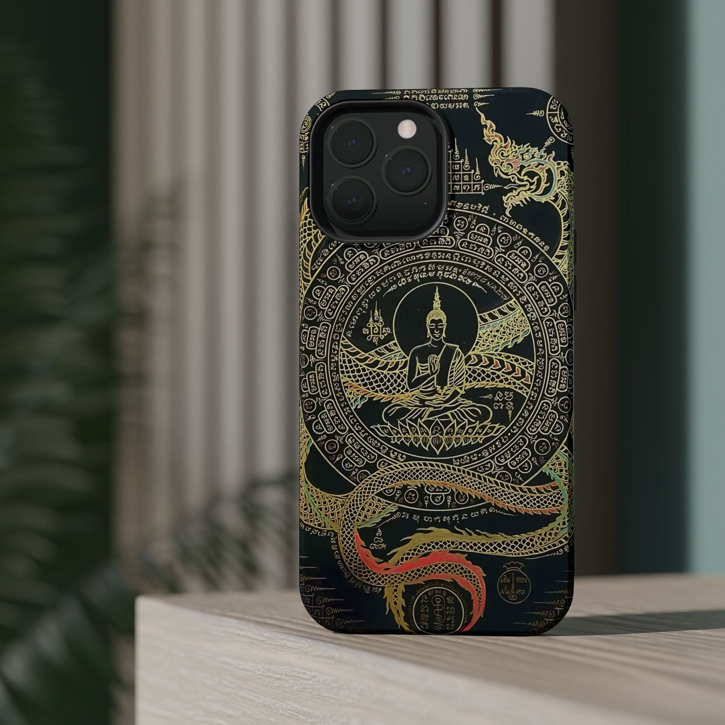 iPhone Case - Sak Yant Design - Magnetic Impact-Resistant
