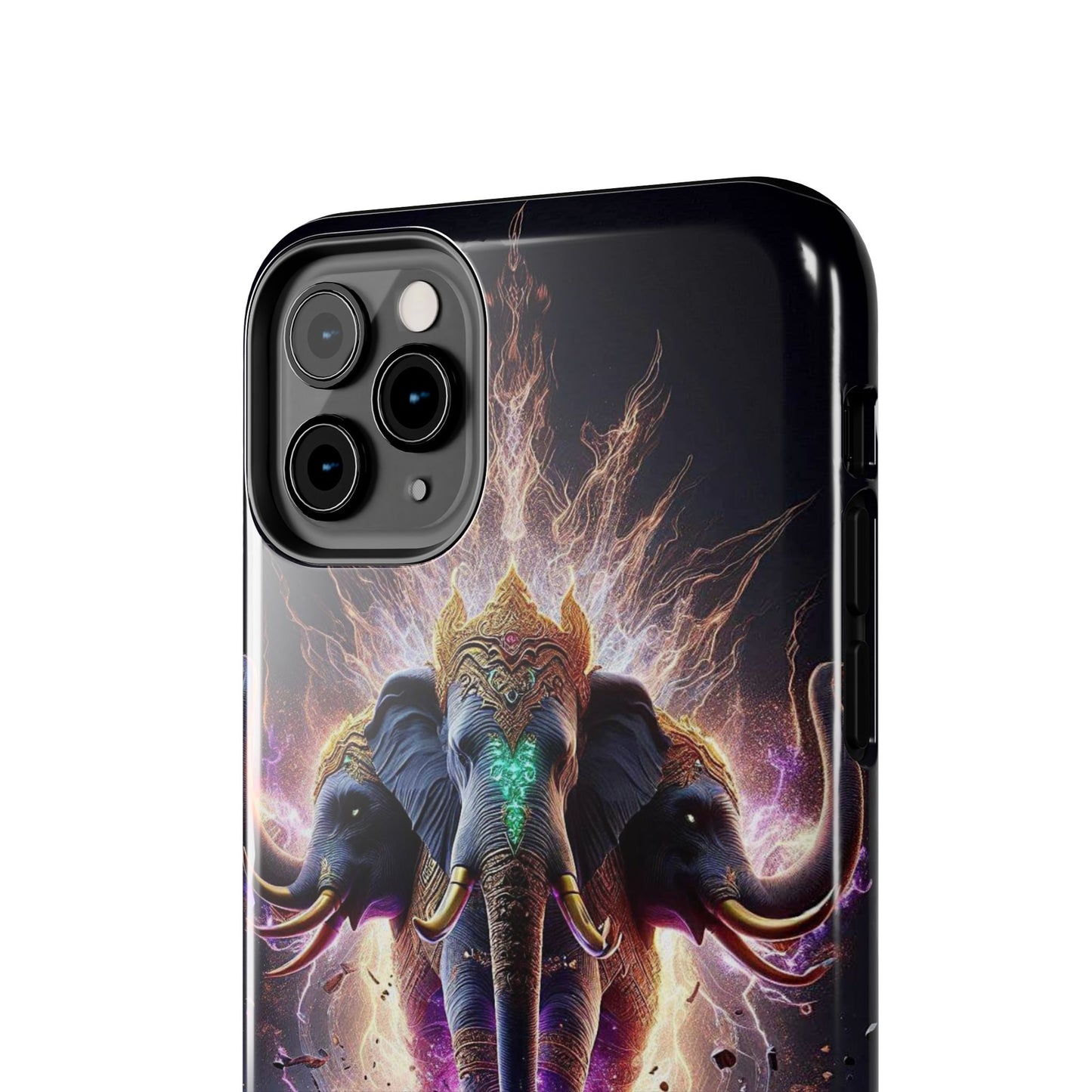 3 Headed Elephant Tough Phone Cases