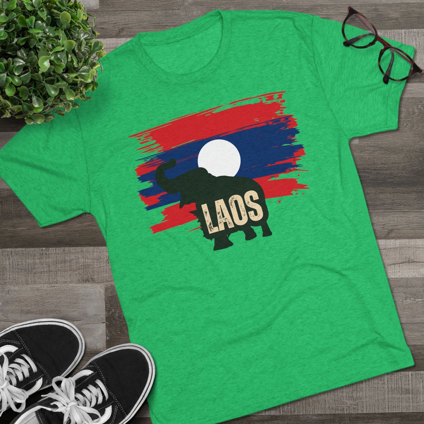 Unisex Tri-Blend Crew Tee "Laos"