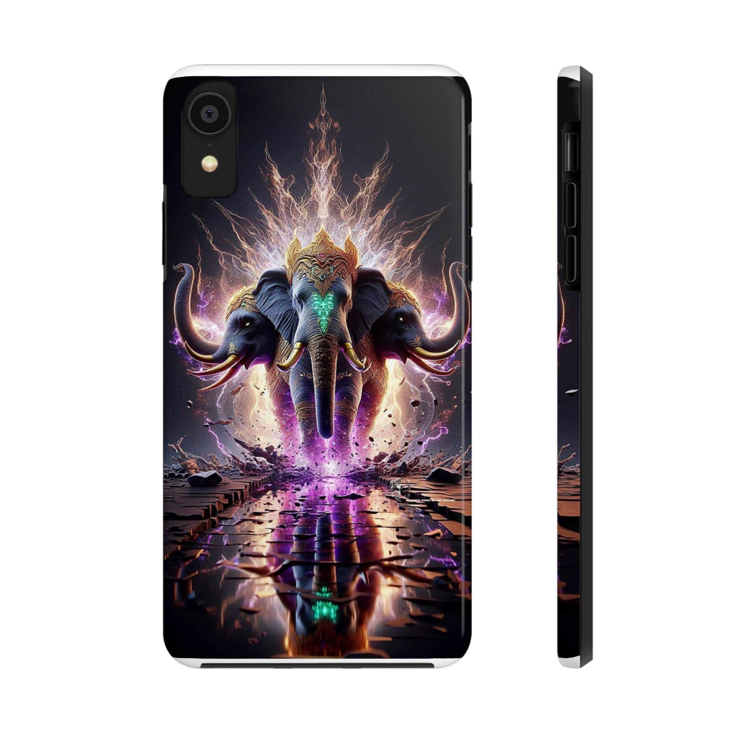 3 Headed Elephant Tough Phone Cases