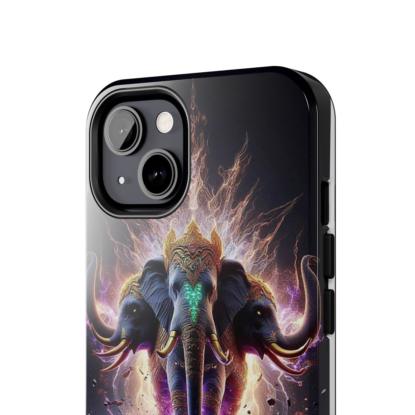 3 Headed Elephant Tough Phone Cases