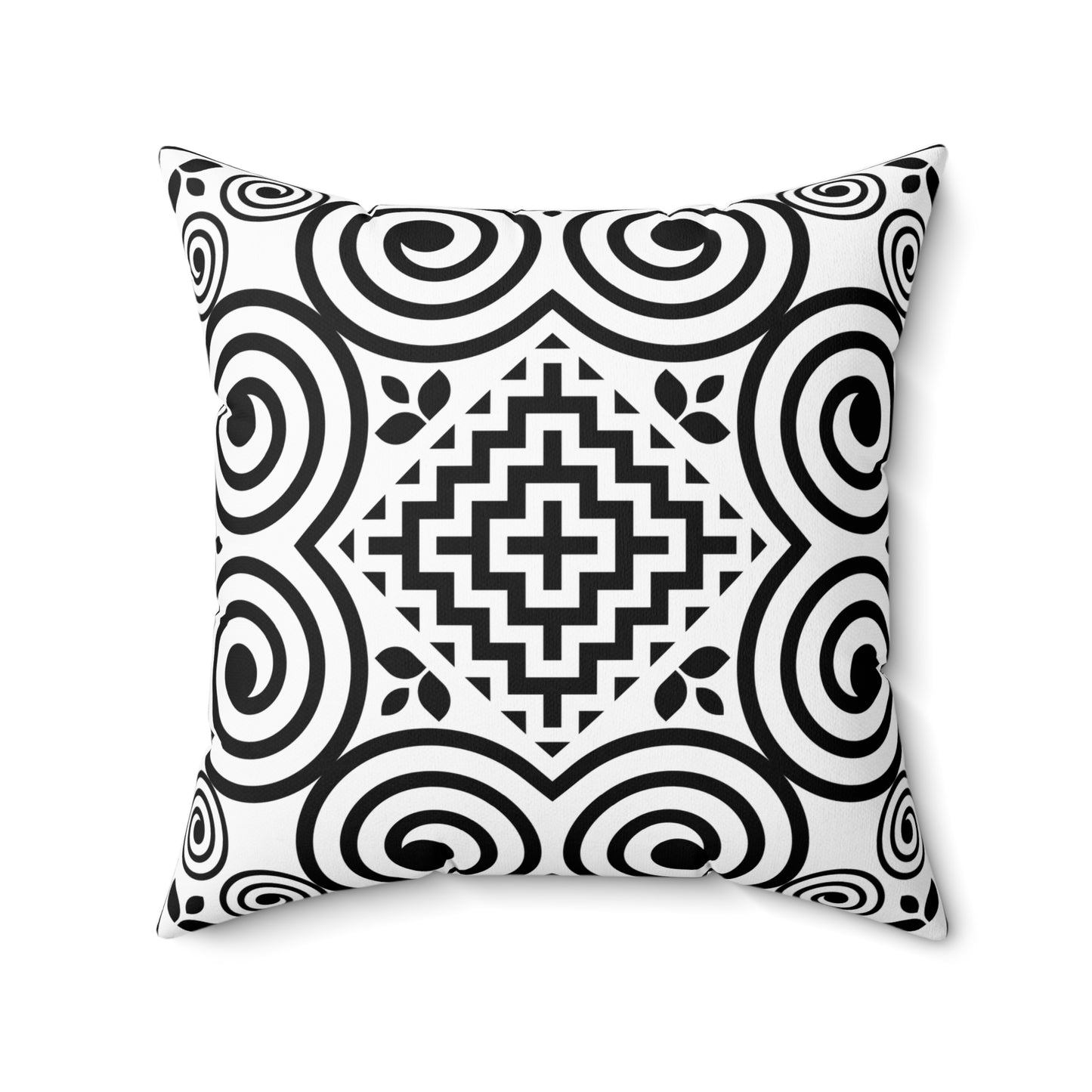 Hmong Design Spun Polyester Square Pillow