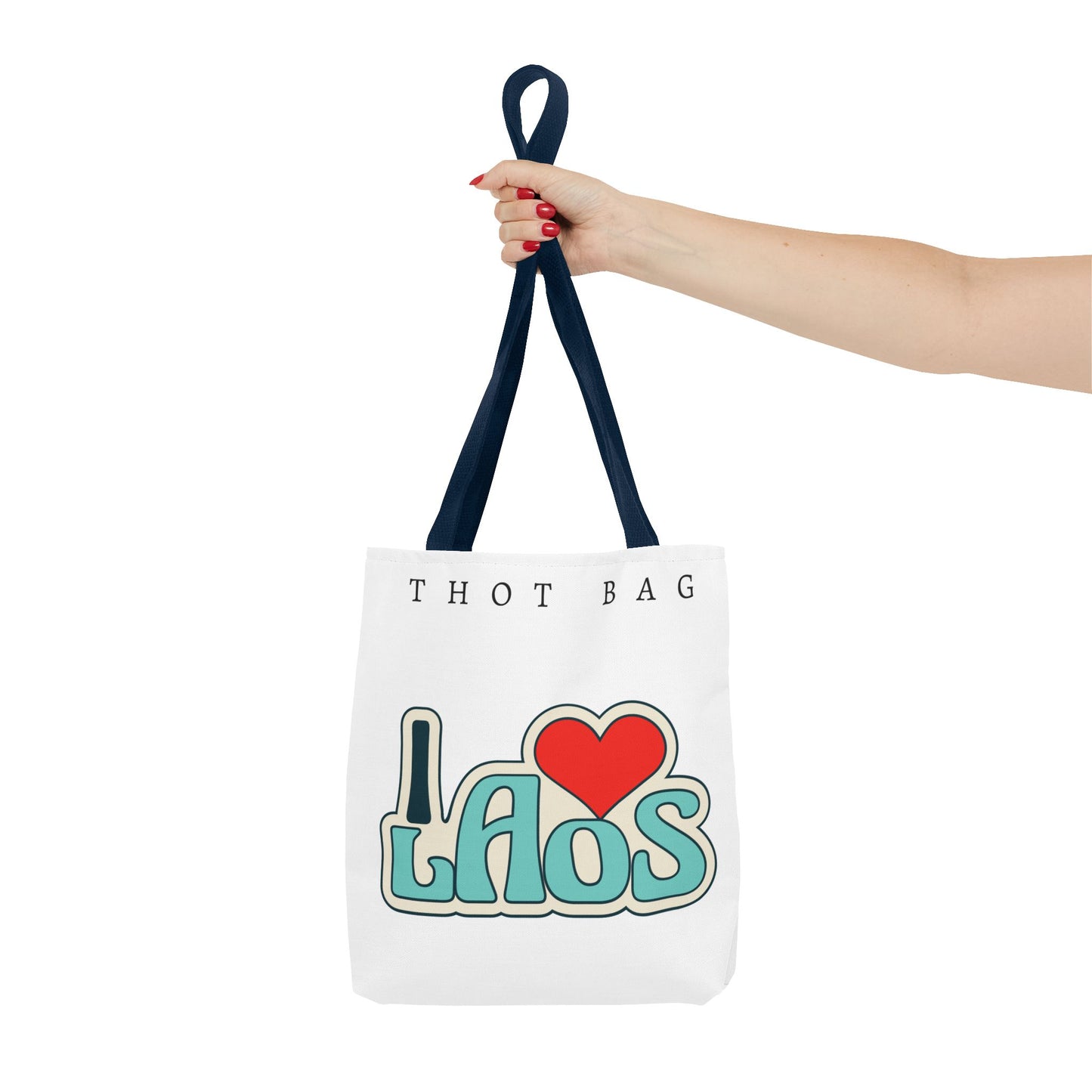 Tote Bag (AOP) "I Love Laos"