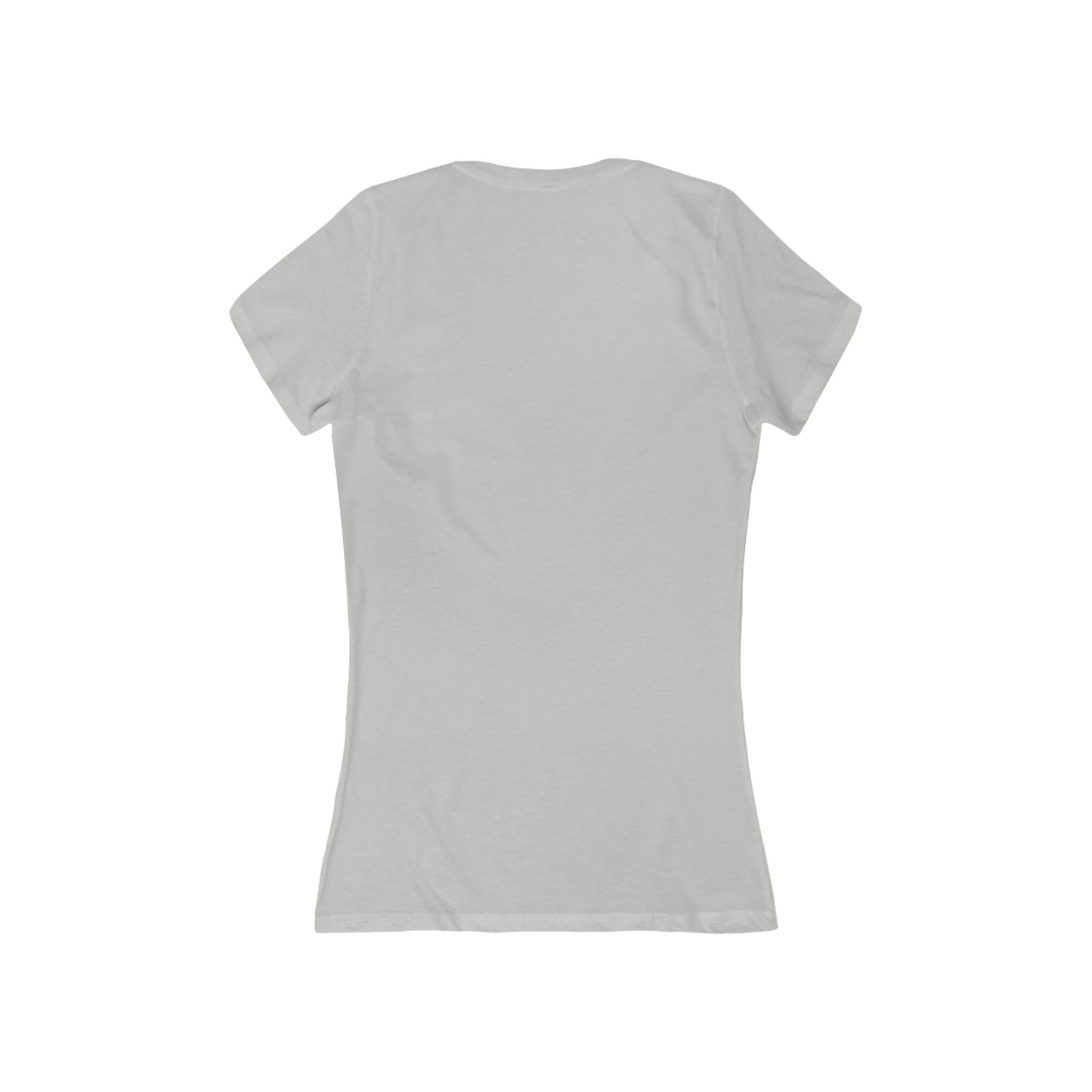 Women's Jersey Short Sleeve Deep V-Neck Tee "Oy E Ha Ni"