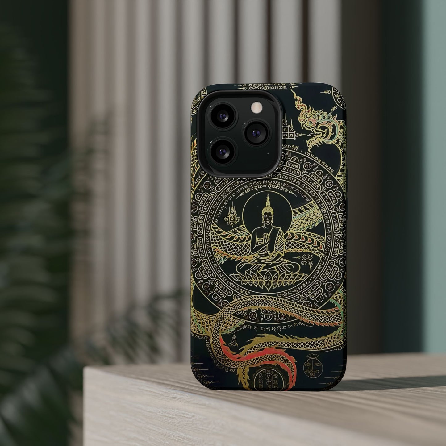 iPhone Case - Sak Yant Design - Magnetic Impact-Resistant