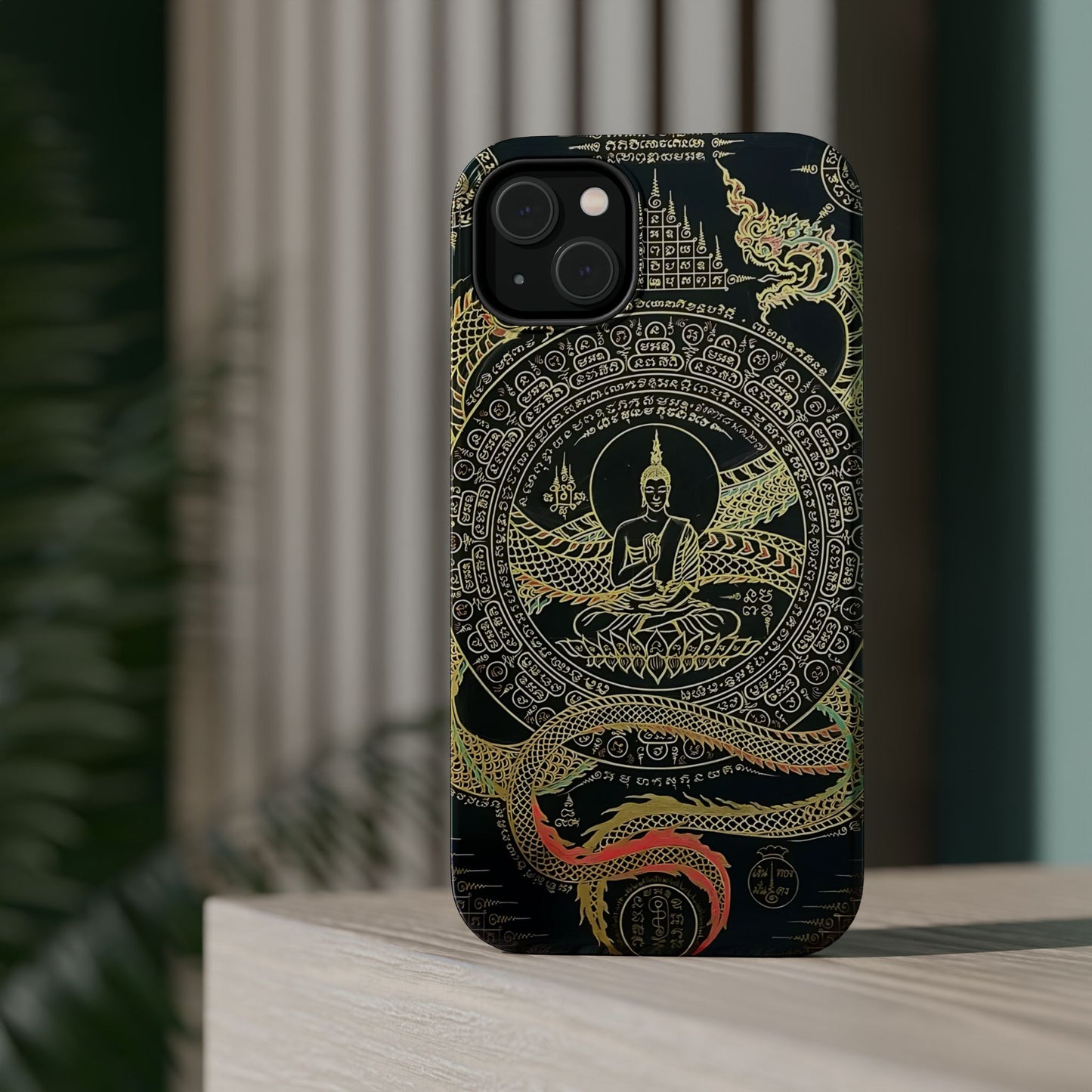 iPhone Case - Sak Yant Design - Magnetic Impact-Resistant