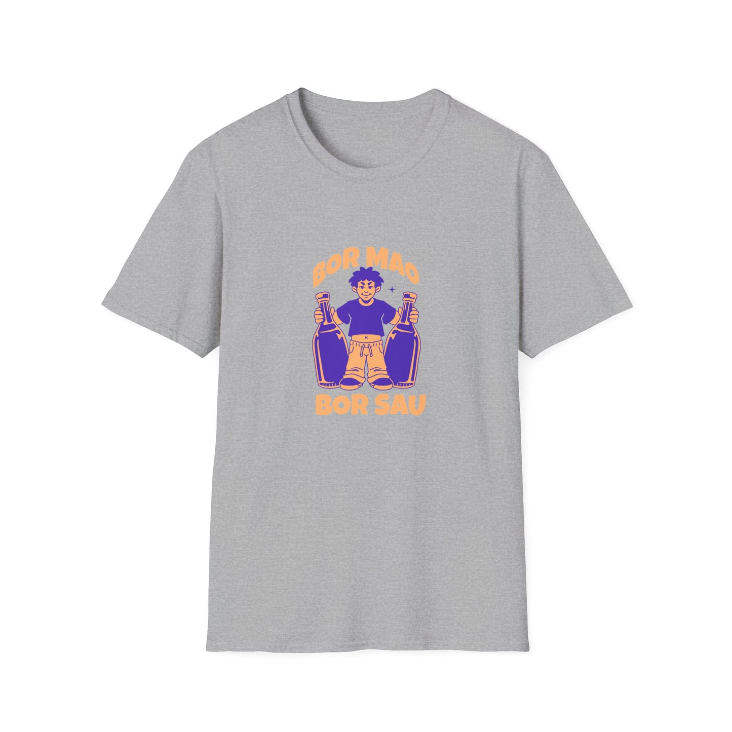 Lao Drinking Meme Unisex Softstyle T-Shirt - Funny Tee, Drinking Shirt, Humor Top, Gift for Lao People, Sarcastic Graphic Tee