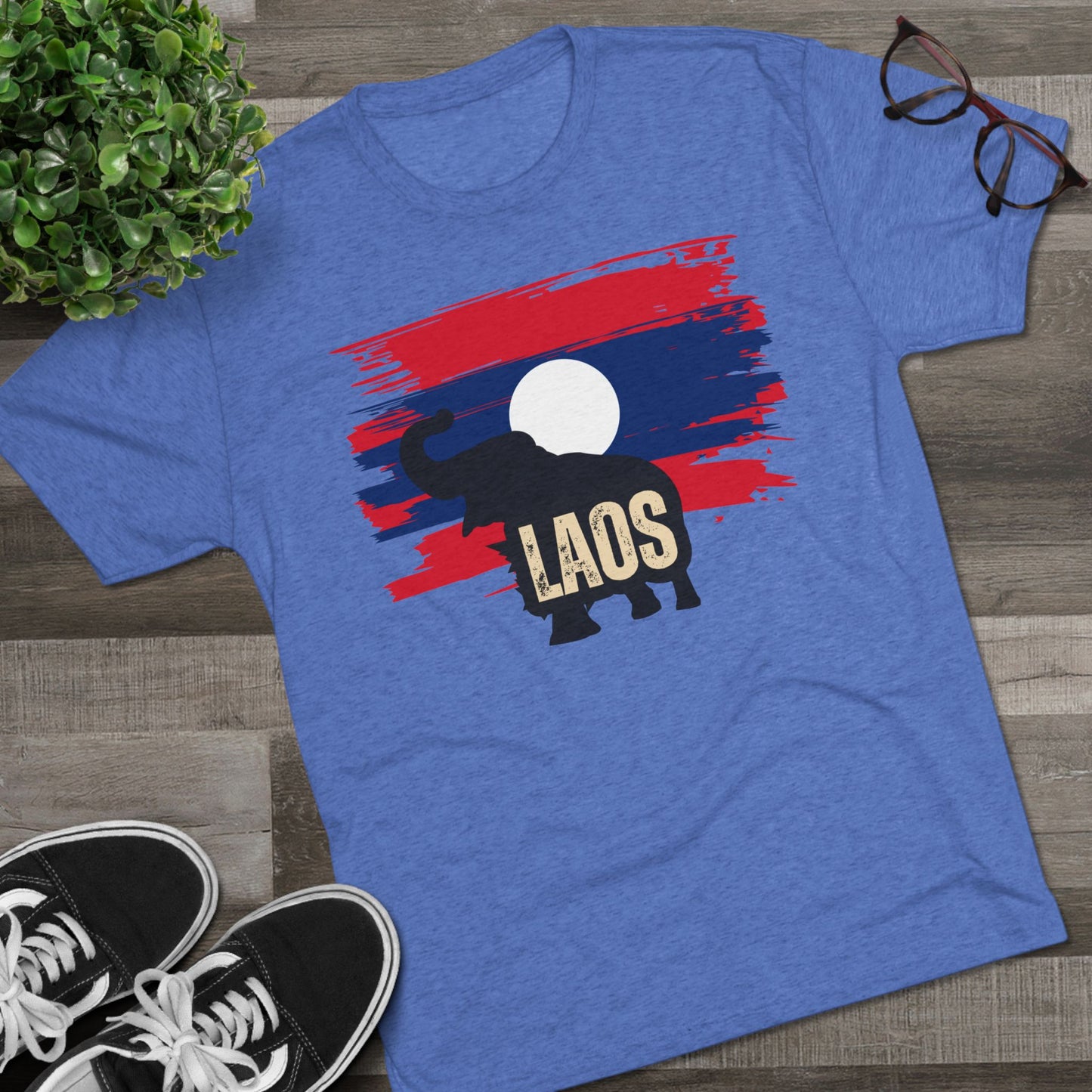 Unisex Tri-Blend Crew Tee "Laos"