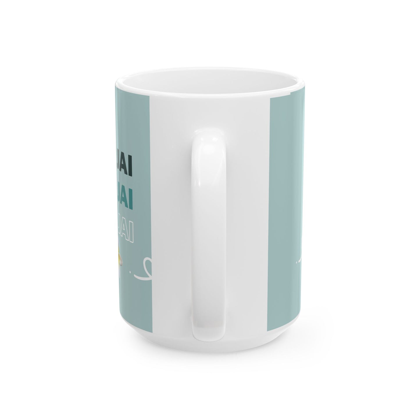 Ceramic Mug, (11oz, 15oz) "Kop Jai"