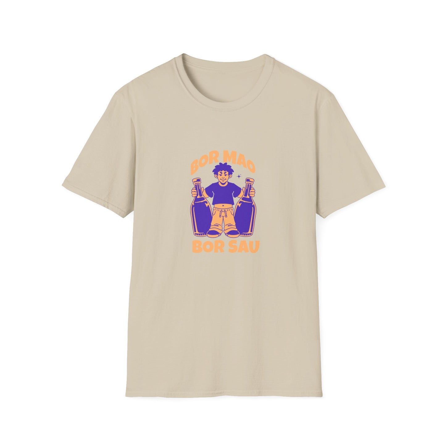 Lao Drinking Meme Unisex Softstyle T-Shirt - Funny Tee, Drinking Shirt, Humor Top, Gift for Lao People, Sarcastic Graphic Tee