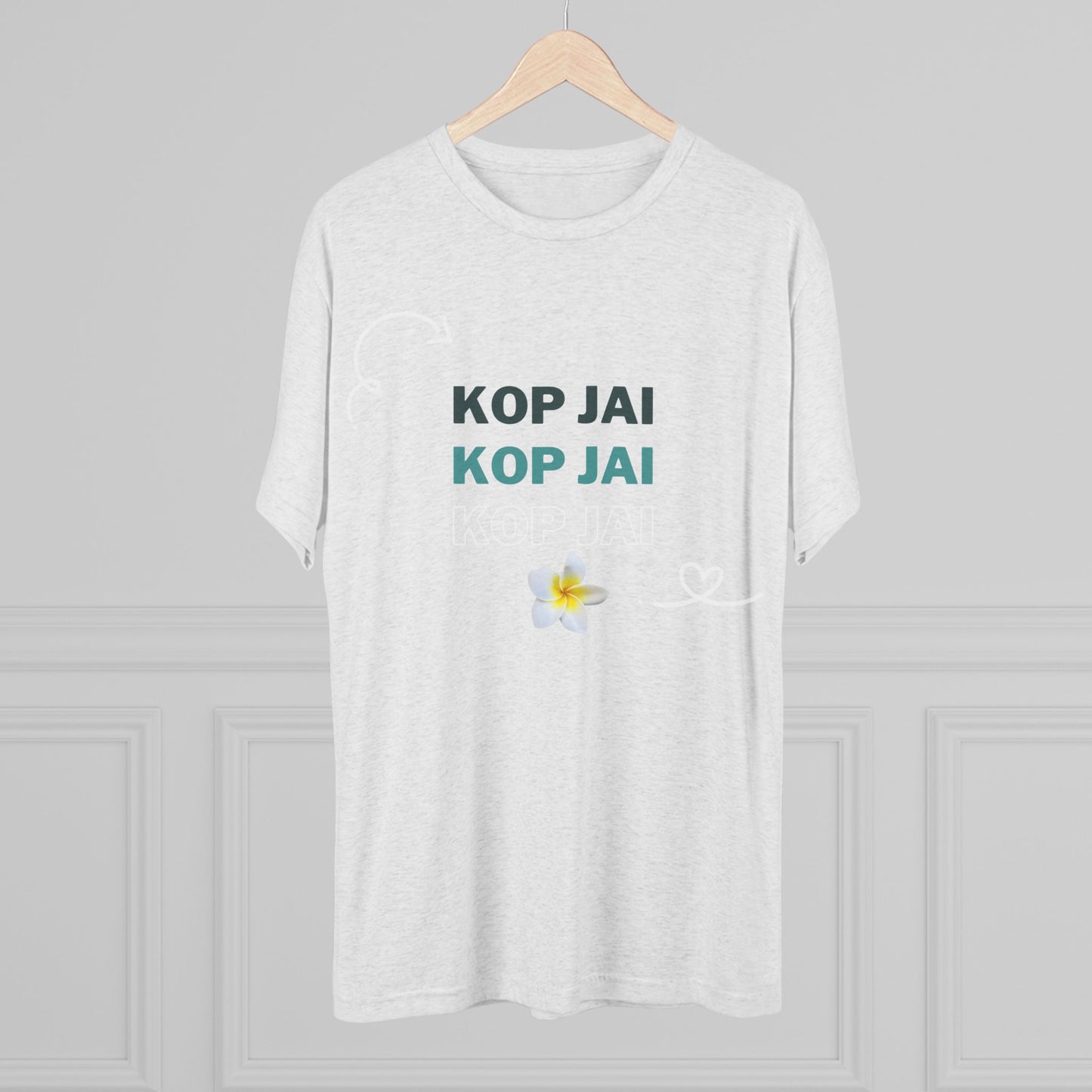 Unisex Tri-Blend Crew Tee "Kop Jai"