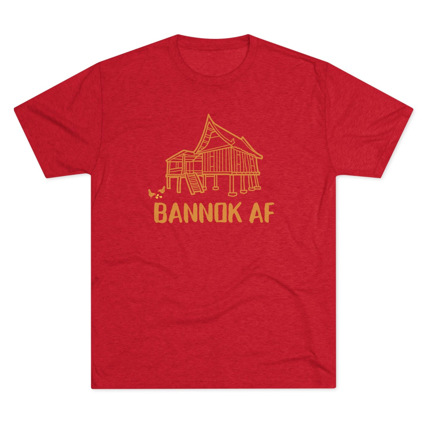 Unisex Tri-Blend Crew Tee "Bannok AF"