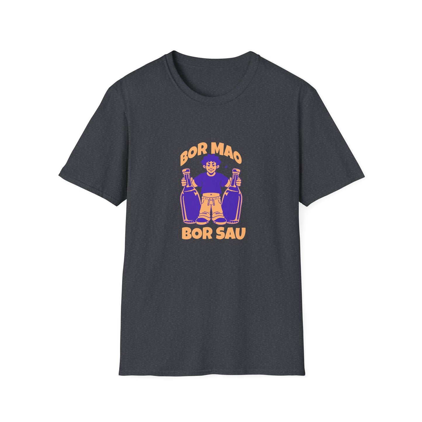Lao Drinking Meme Unisex Softstyle T-Shirt - Funny Tee, Drinking Shirt, Humor Top, Gift for Lao People, Sarcastic Graphic Tee