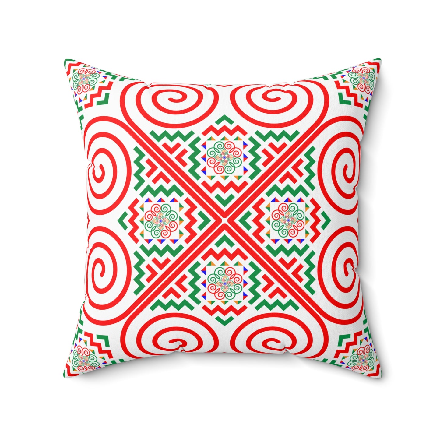 Hmong Design Spun Polyester Square Pillow