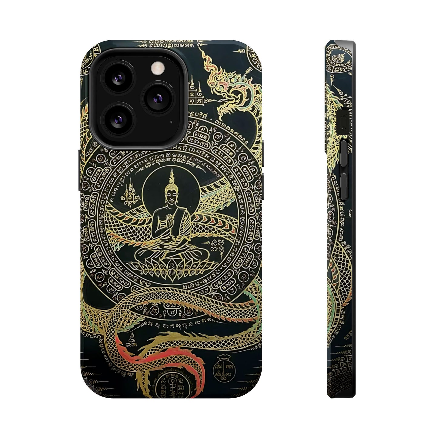 iPhone Case - Sak Yant Design - Magnetic Impact-Resistant