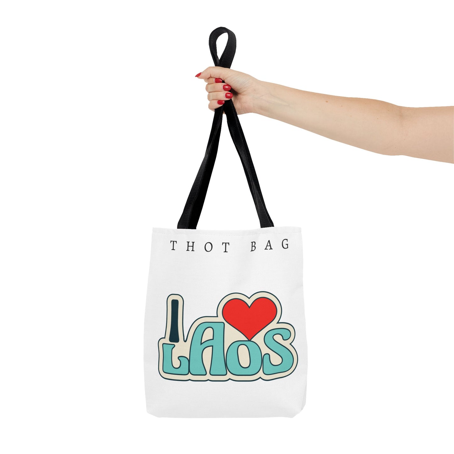 Tote Bag (AOP) "I Love Laos"