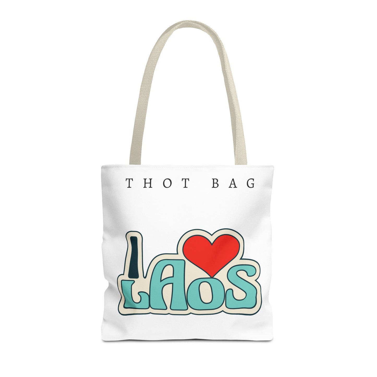 Tote Bag (AOP) "I Love Laos"