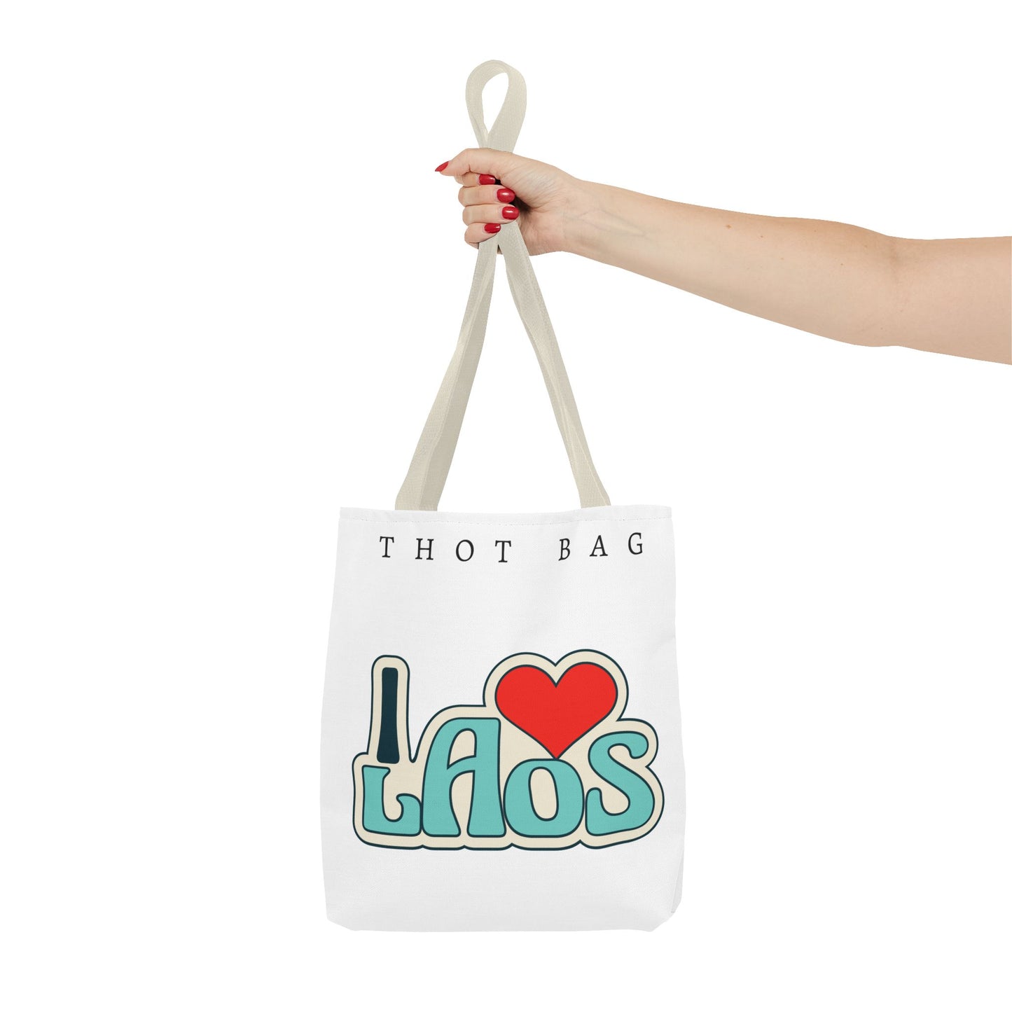 Tote Bag (AOP) "I Love Laos"