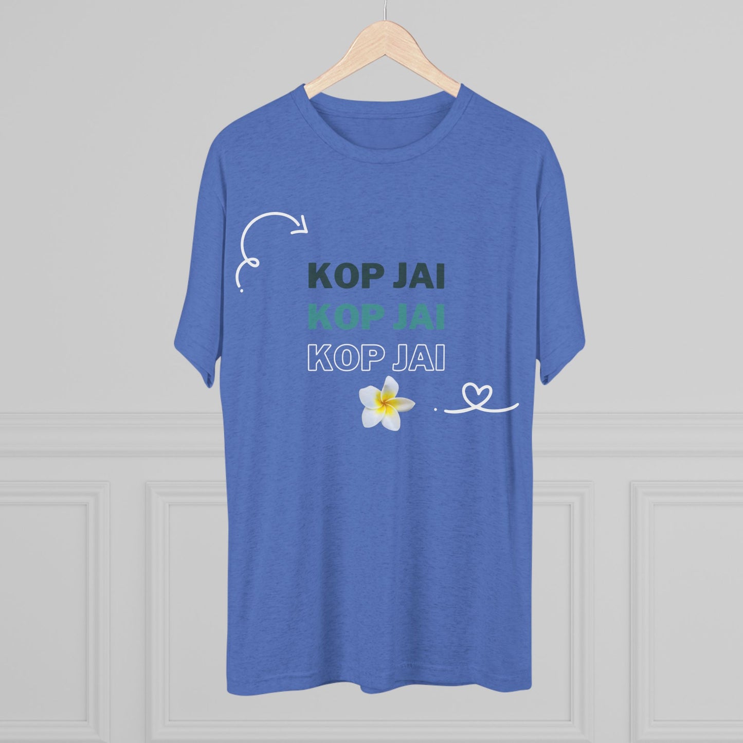 Unisex Tri-Blend Crew Tee "Kop Jai"