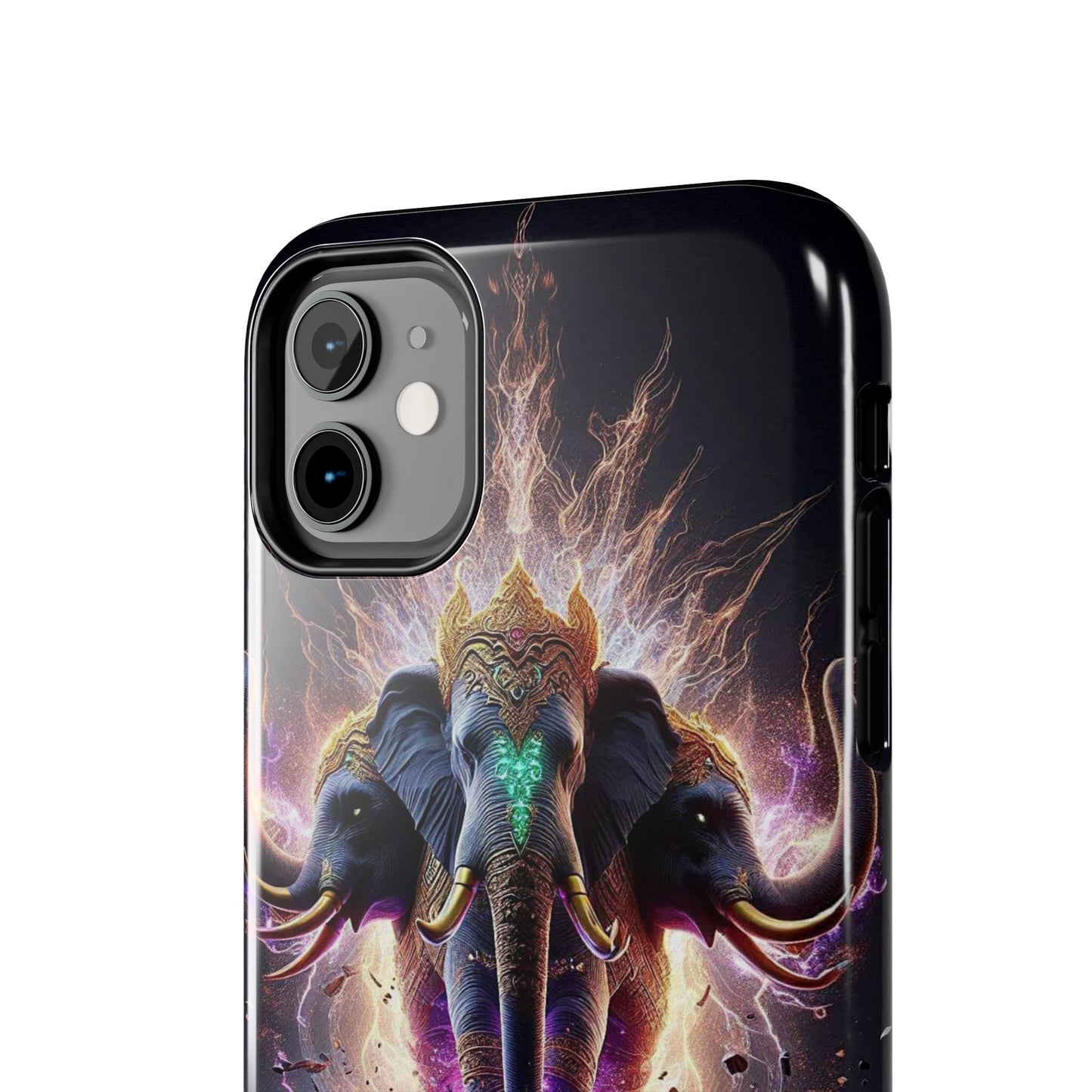 3 Headed Elephant Tough Phone Cases