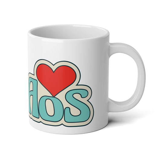 Jumbo Mug, 20oz "I Love Laos"