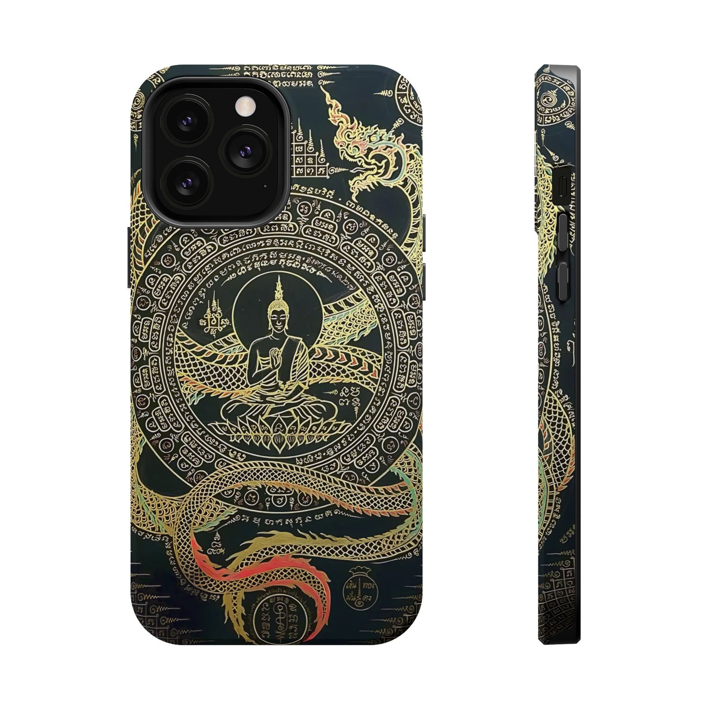 iPhone Case - Sak Yant Design - Magnetic Impact-Resistant