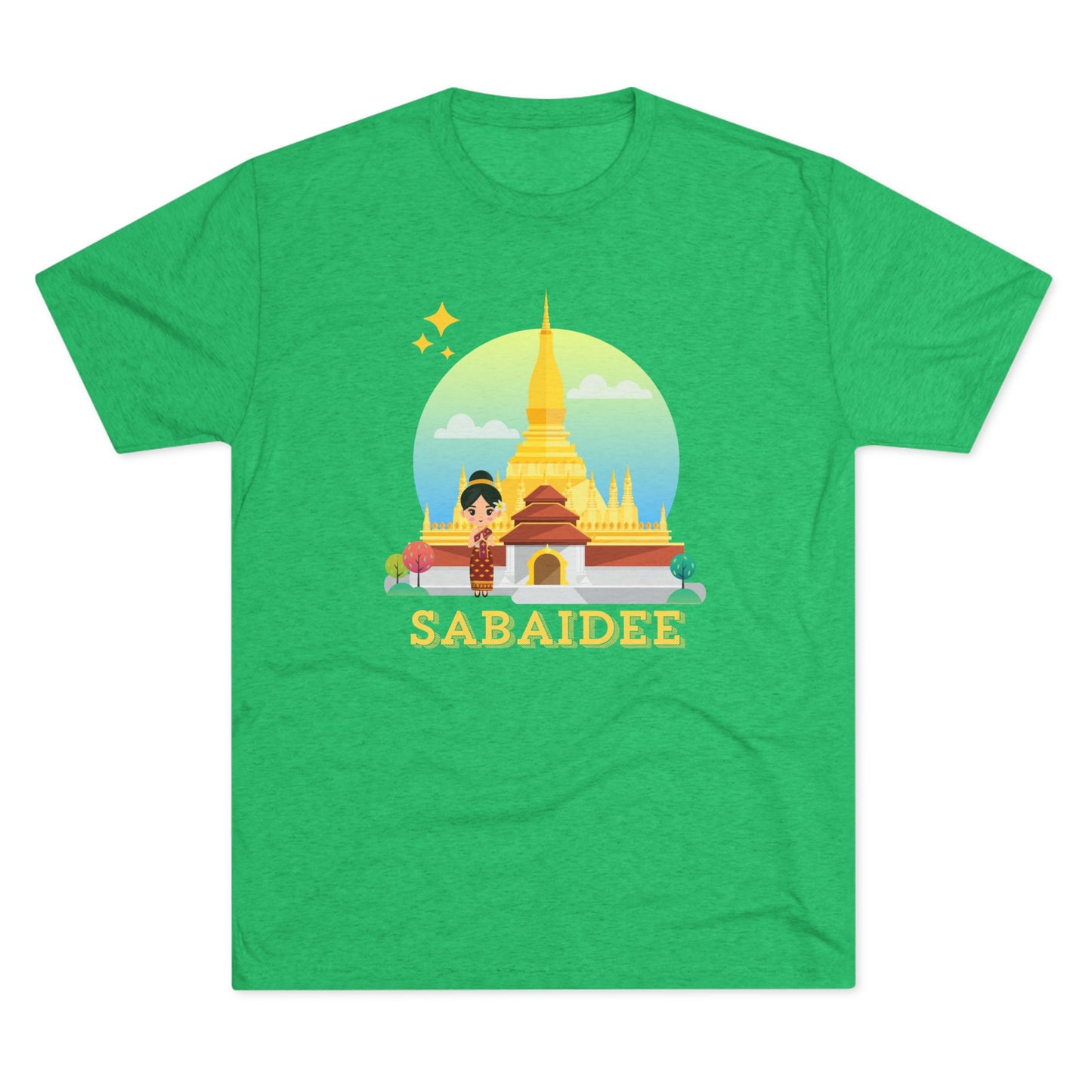 Unisex Tri-Blend Crew Tee "Sabaidee"