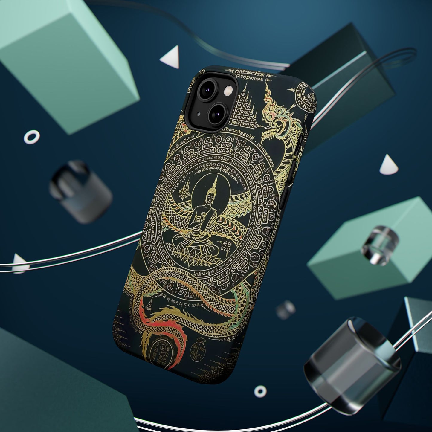 iPhone Case - Sak Yant Design - Magnetic Impact-Resistant