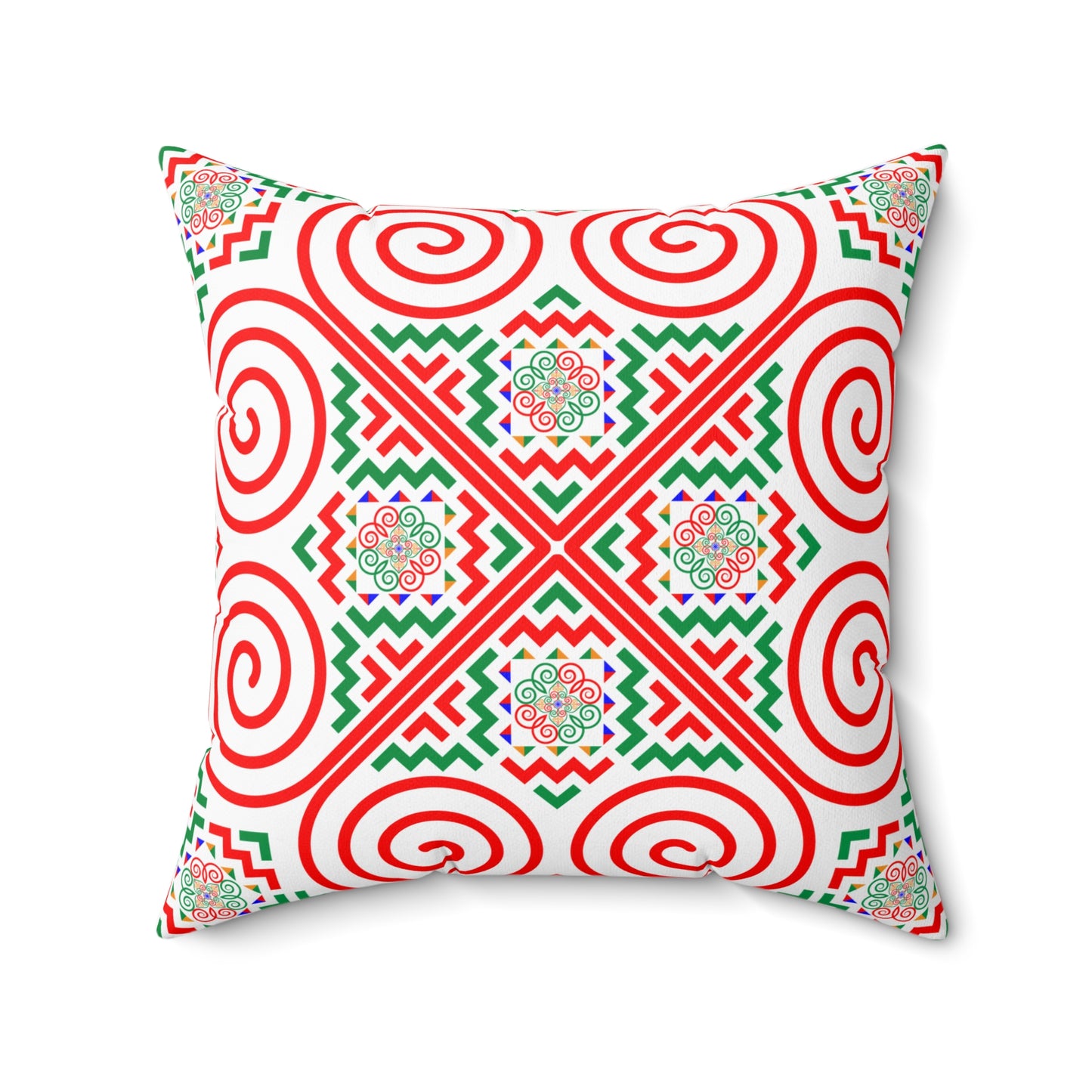 Hmong Design Spun Polyester Square Pillow