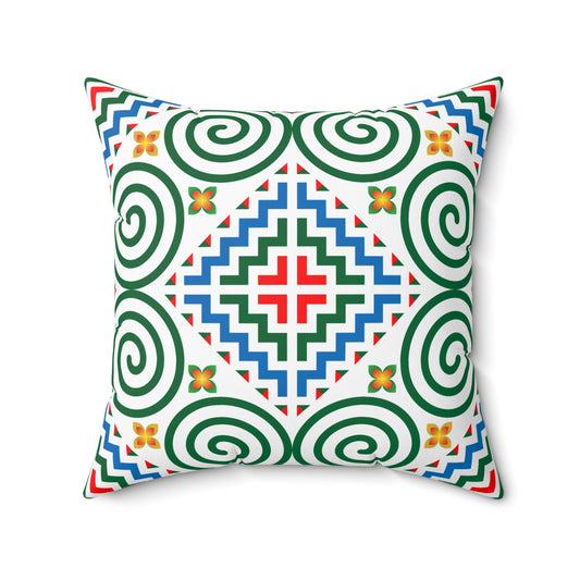 Hmong Design Spun Polyester Square Pillow