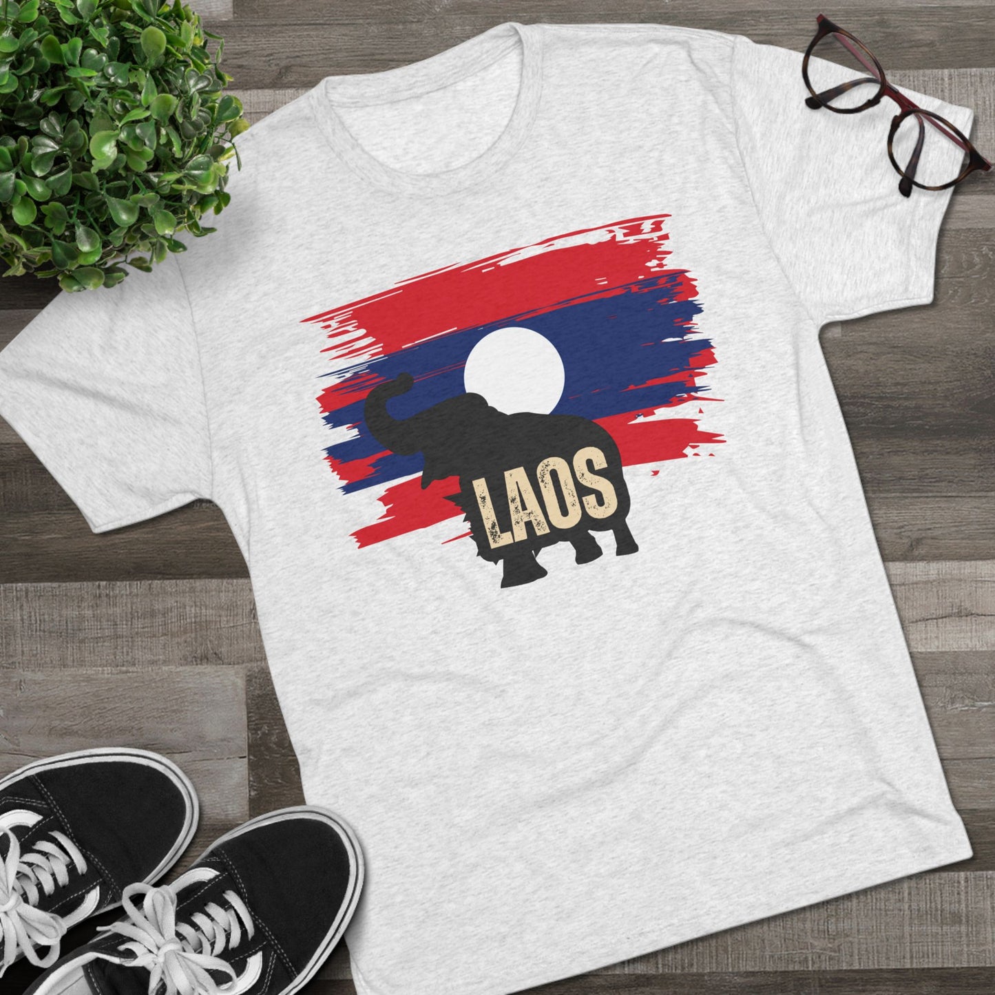 Unisex Tri-Blend Crew Tee "Laos"