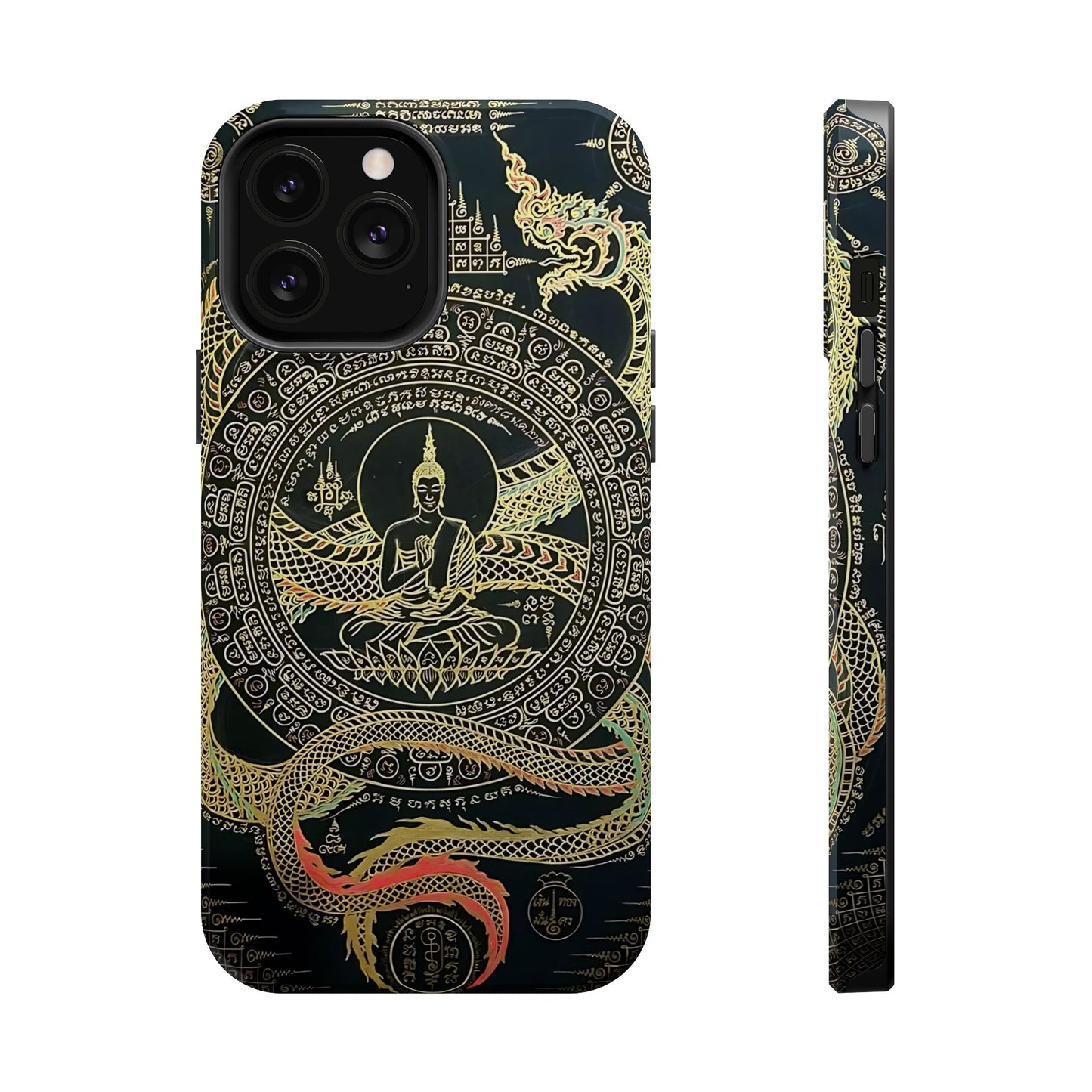 iPhone Case - Sak Yant Design - Magnetic Impact-Resistant