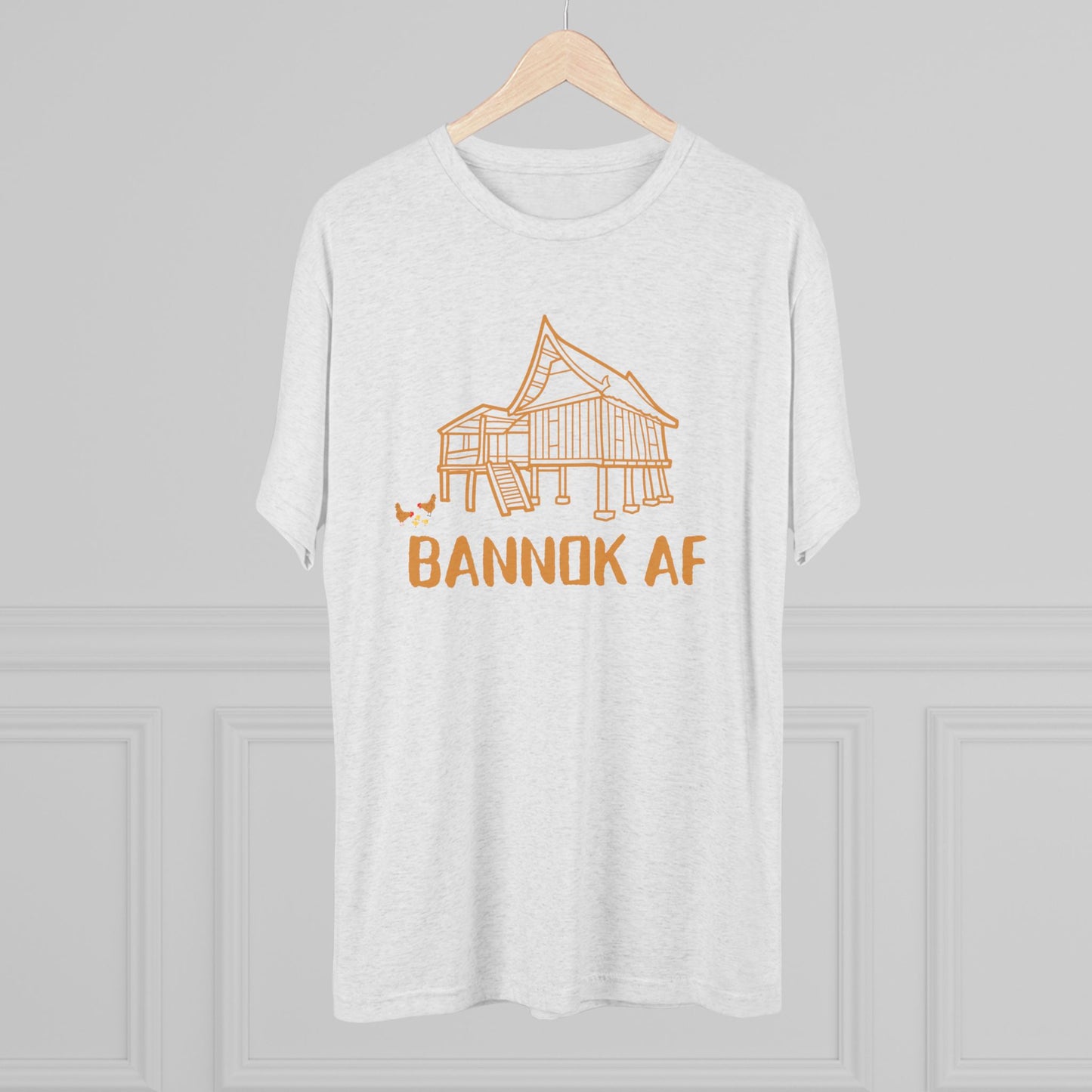 Unisex Tri-Blend Crew Tee "Bannok AF"