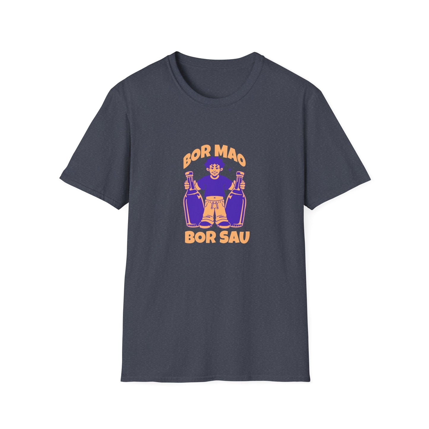 Lao Drinking Meme Unisex Softstyle T-Shirt - Funny Tee, Drinking Shirt, Humor Top, Gift for Lao People, Sarcastic Graphic Tee