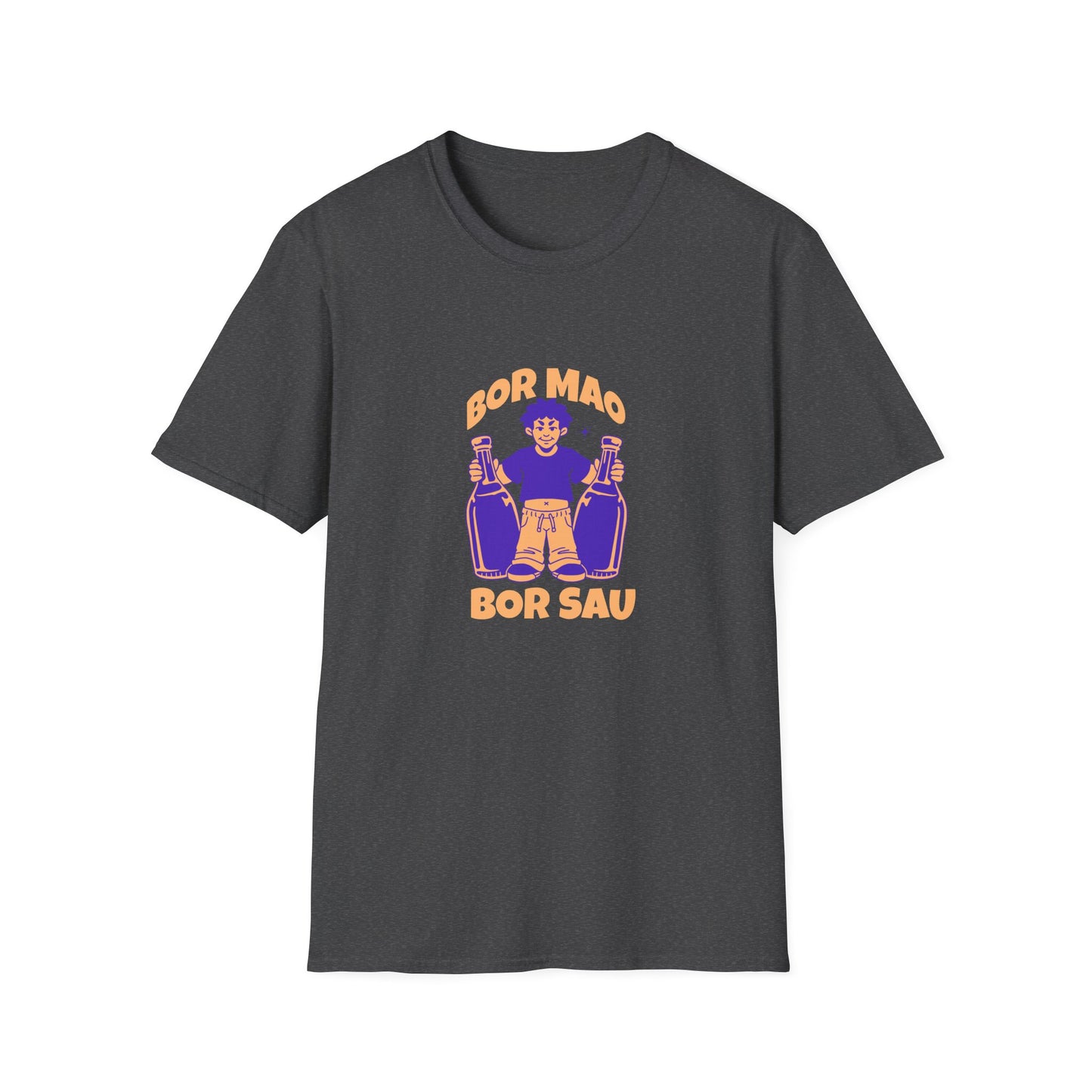 Lao Drinking Meme Unisex Softstyle T-Shirt - Funny Tee, Drinking Shirt, Humor Top, Gift for Lao People, Sarcastic Graphic Tee