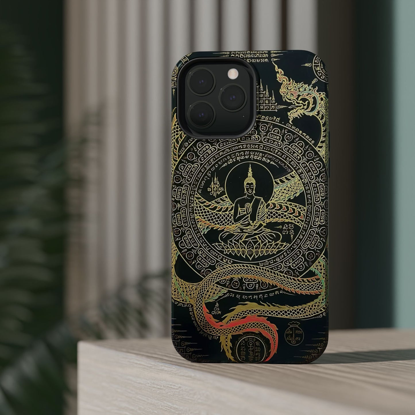 iPhone Case - Sak Yant Design - Magnetic Impact-Resistant