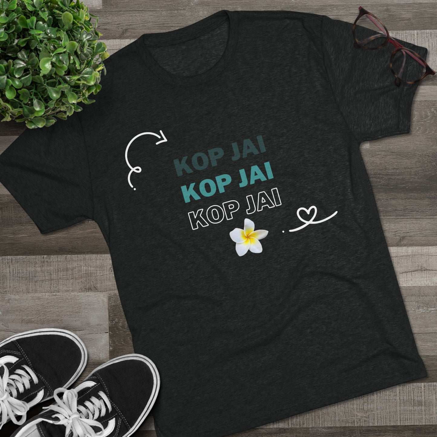 Unisex Tri-Blend Crew Tee "Kop Jai"