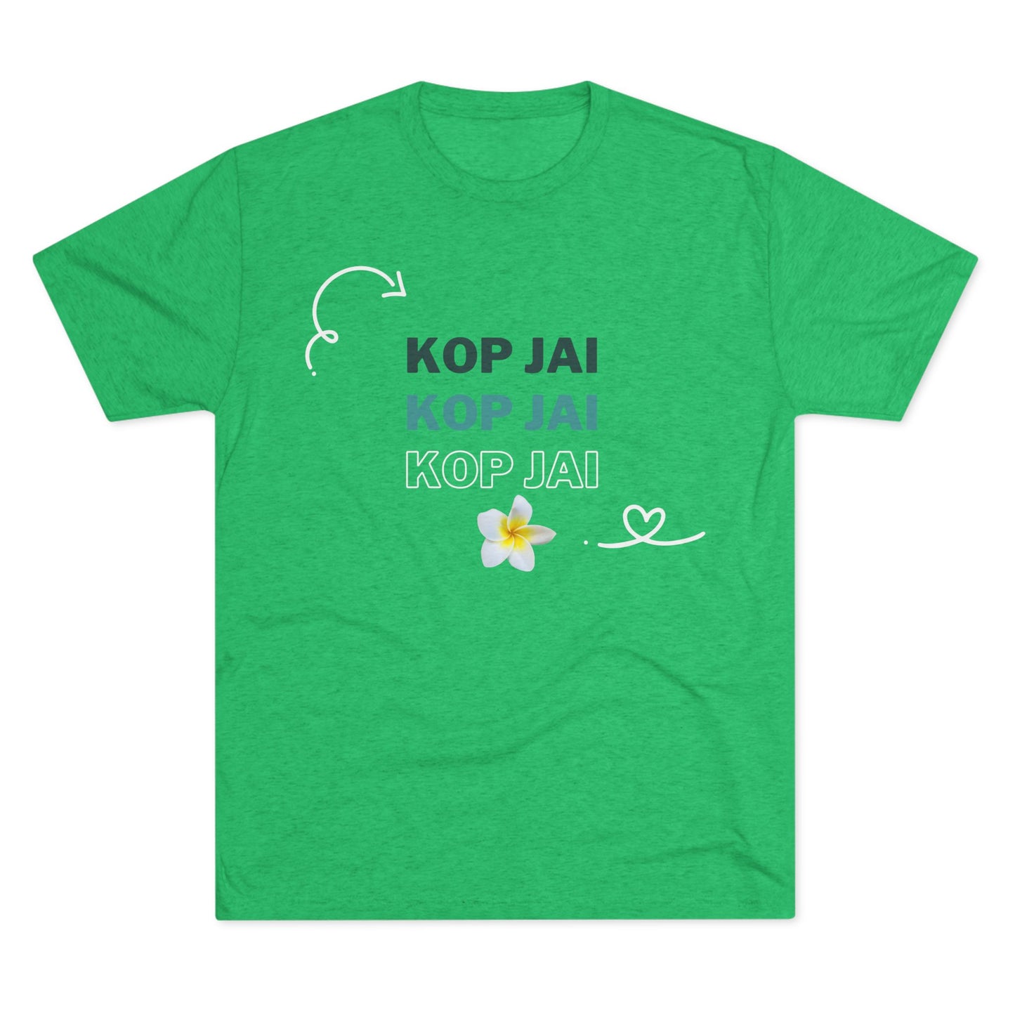 Unisex Tri-Blend Crew Tee "Kop Jai"